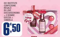 Splendidi e Splendenti Idc institute confezione regalo in love docciaschiuma +2 bombe doccia + candela offerta