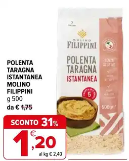 Iperal Polenta taragna istantanea molino FILIPPINI offerta
