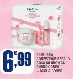 Splendidi e Splendenti Equilibra confezione regalo rosa ialuronica burro corpo + acqua corpo offerta