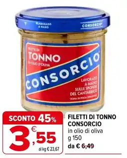 Iperal Filetti di tonno CONSORCIO offerta