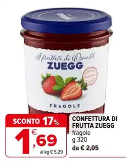 Iperal Confettura di frutta ZUEGG offerta
