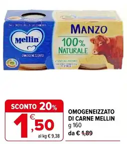 Iperal Omogeneizzato di carne MELLIN offerta