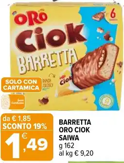 Iperal Barretta oro CIOK SAIWA offerta