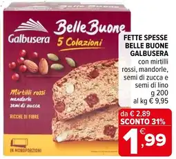 Iperal Fette spesse belle buone GALBUSERA offerta