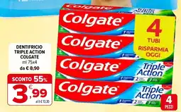 Iperal Dentifricio triple action COLGATE offerta