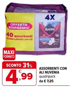 Iperal Assorbenti con ali NUVENIA offerta