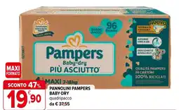 Iperal Pannolini pampers baby-dry offerta