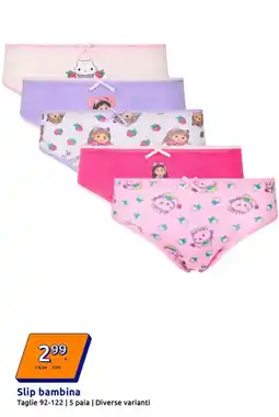 Action Slip bambina offerta