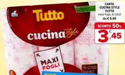 Iperal Carta cucina style TUTTO offerta