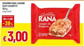 Famila Giovanni rana lasagne offerta