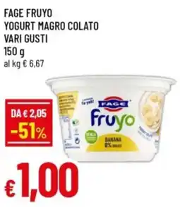 Famila Fage fruyo yogurt magro colato offerta