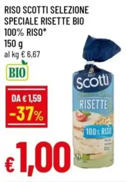 Famila Riso scotti selezione speciale risette bio 100% riso offerta