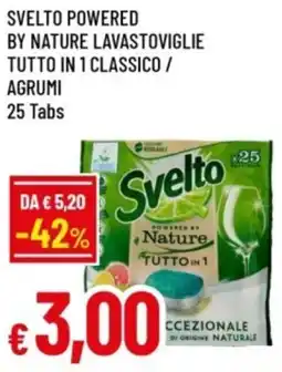 Famila Svelto powered by nature lavastoviglie tutto in 1 classico / agrumi 25 Tabs offerta