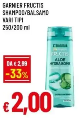Famila Garnier fructis shampoo/balsamo offerta