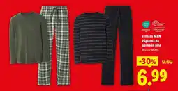 Lidl esmara MEN Pigiama da uomo in pile offerta