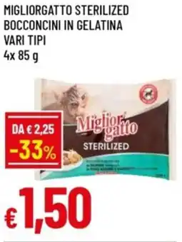 Famila Migliorgatto sterilized bocconcini in gelatina offerta