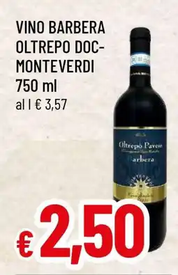 Famila VINO BARBERA OLTREPO DOC-MONTEVERDI offerta