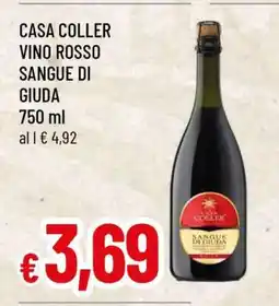 Famila CASA COLLER VINO ROSSO SANGUE DI GIUDA offerta