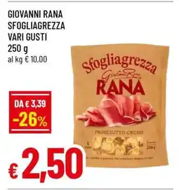 Famila GIOVANNI RANA SFOGLIAGREZZA VARI GUSTI offerta