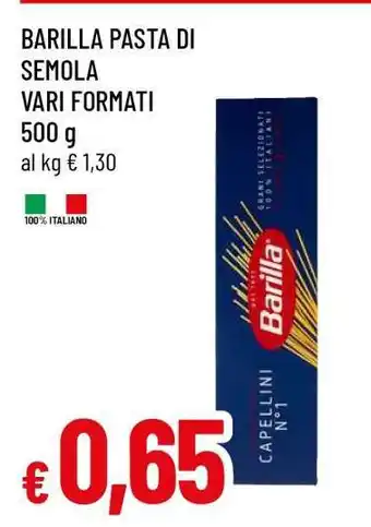 Famila BARILLA Pasta di Semola vari formati offerta