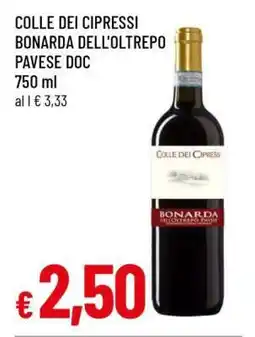 Famila COLLE DEI CIPRESSI BONARDA DELL'OLTREPO PAVESE DOC offerta