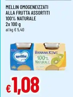 Famila MELLIN OMOGENEIZZATI ALLA FRUTTA ASSORTITI 100% NATURALE offerta