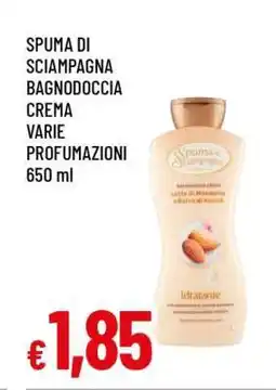 Famila SPUMA DI SCIAMPAGNA BAGNODOCCIA CREMA VARIE PROFUMAZIONI offerta