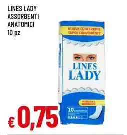 Famila LINES LADY ASSORBENTI ANATOMICI offerta