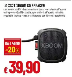 Famila LG XG2T XBOOM GO SPEAKER offerta