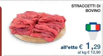 Coop STRACCETTI DI BOVINO offerta