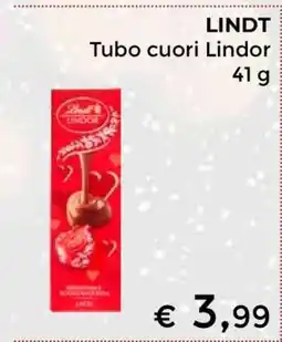 Coop LINDT Tubo cuori Lindor offerta