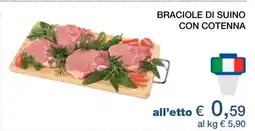 Coop BRACIOLE DI SUINO CON COTENNA offerta