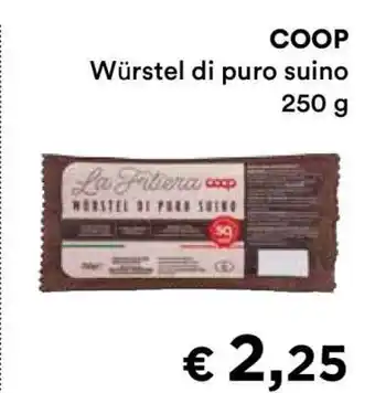 Coop COOP Würstel di puro suino offerta