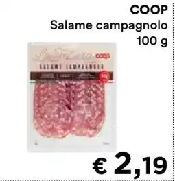 Coop COOP Salame campagnolo offerta