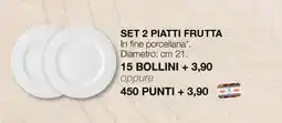 Coop SET 2 PIATTI FRUTTA offerta