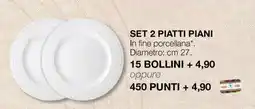 Coop SET 2 PIATTI PIANI offerta
