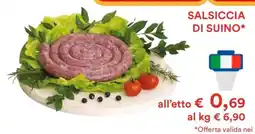 Coop Salsiccia Di Suino offerta