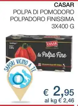 Coop CASAR POLPA DI POMODORO POLPADORO FINISSIMA 3X400 G offerta