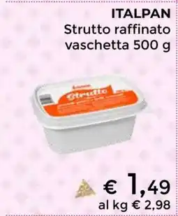 Coop ITALPAN Strutto raffinato vaschetta 500 g offerta