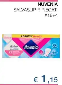 Coop NUVENIA SALVASLIP RIPIEGATI X18+4 offerta