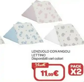 Bimbo Store Lenzuolo con angoli lettino offerta