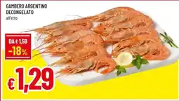 Famila Gambero argentino decongelato offerta