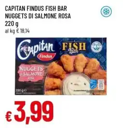 Famila Capitan findus fish bar nuggets di salmone rosa offerta