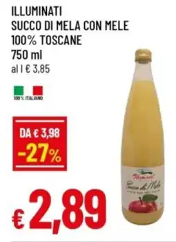 Famila Illuminati succo di mela con mele 100% toscane offerta