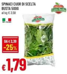 Famila Spinaci cuor di scelta busta offerta