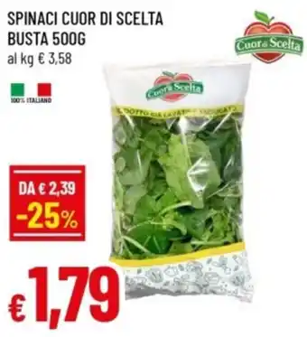 Famila Spinaci cuor di scelta busta offerta