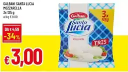 Famila Galbani santa lucia mozzarella offerta