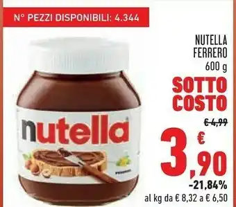 Conad Margherita Nutella offerta