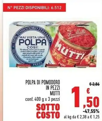 Conad Margherita Polpa di pomodoro 1200 g(ml) offerta
