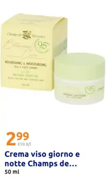 Action Crema viso giorno e notte Champs de offerta